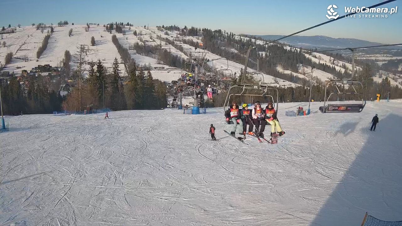 Ski Suche - widok z górnej stacji - 21 styczeń 2026, 14:22