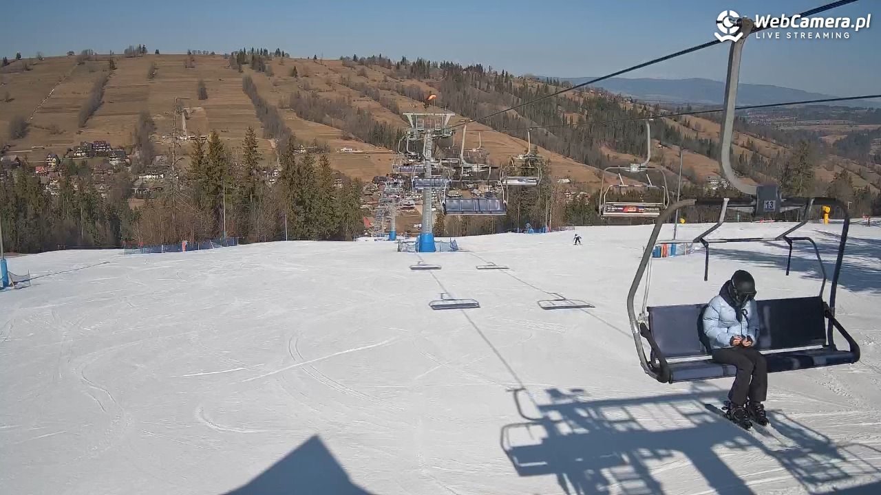 Ski Suche - widok z górnej stacji - 09 marzec 2026, 11:49