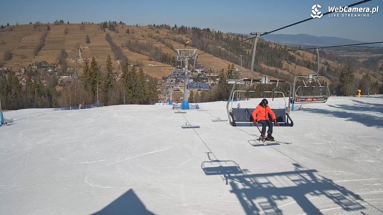Ski Suche - widok z górnej stacji - 09 marzec 2026, 11:45