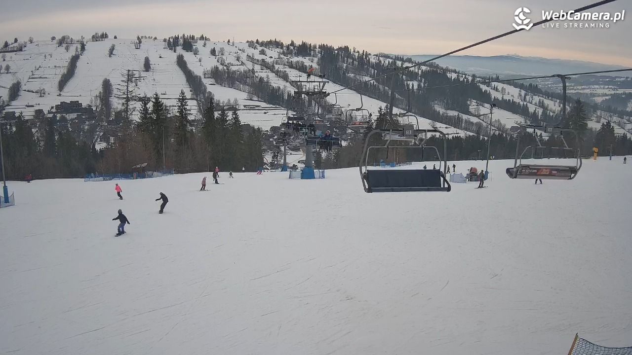 Ski Suche - widok z górnej stacji - 25 styczeń 2026, 14:22