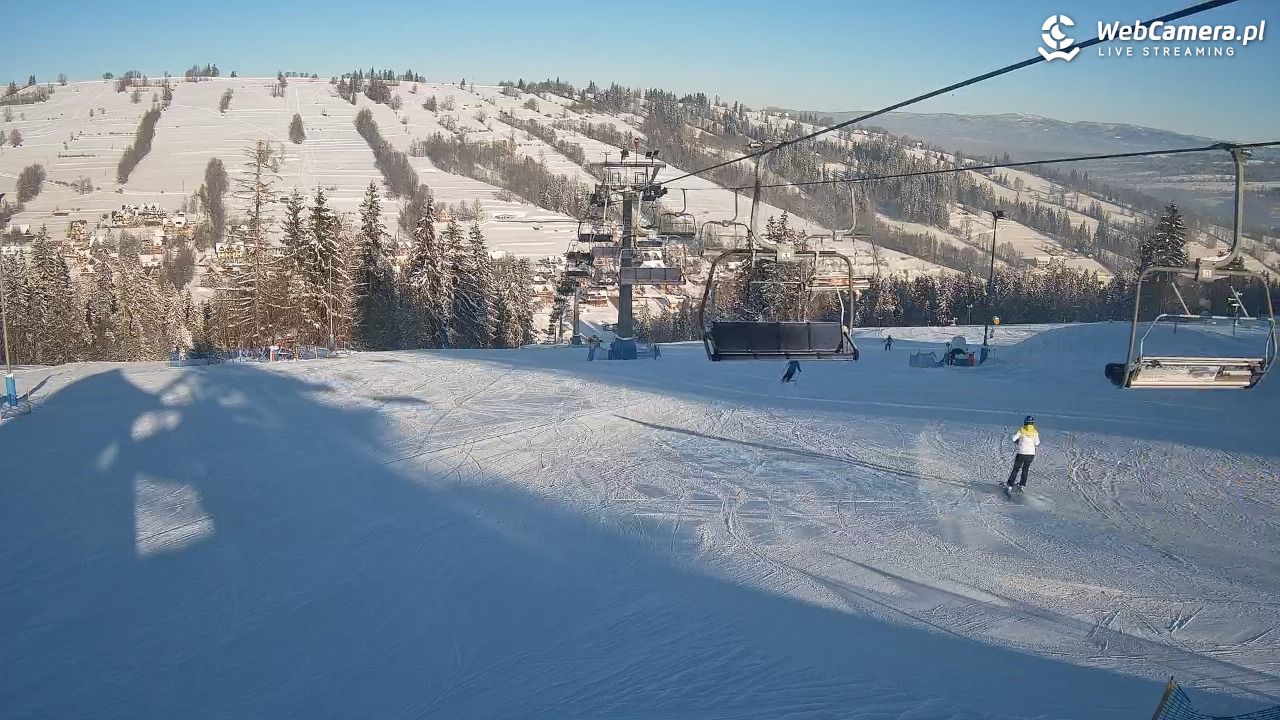 Ski Suche - widok z górnej stacji - 09 styczeń 2026, 10:01