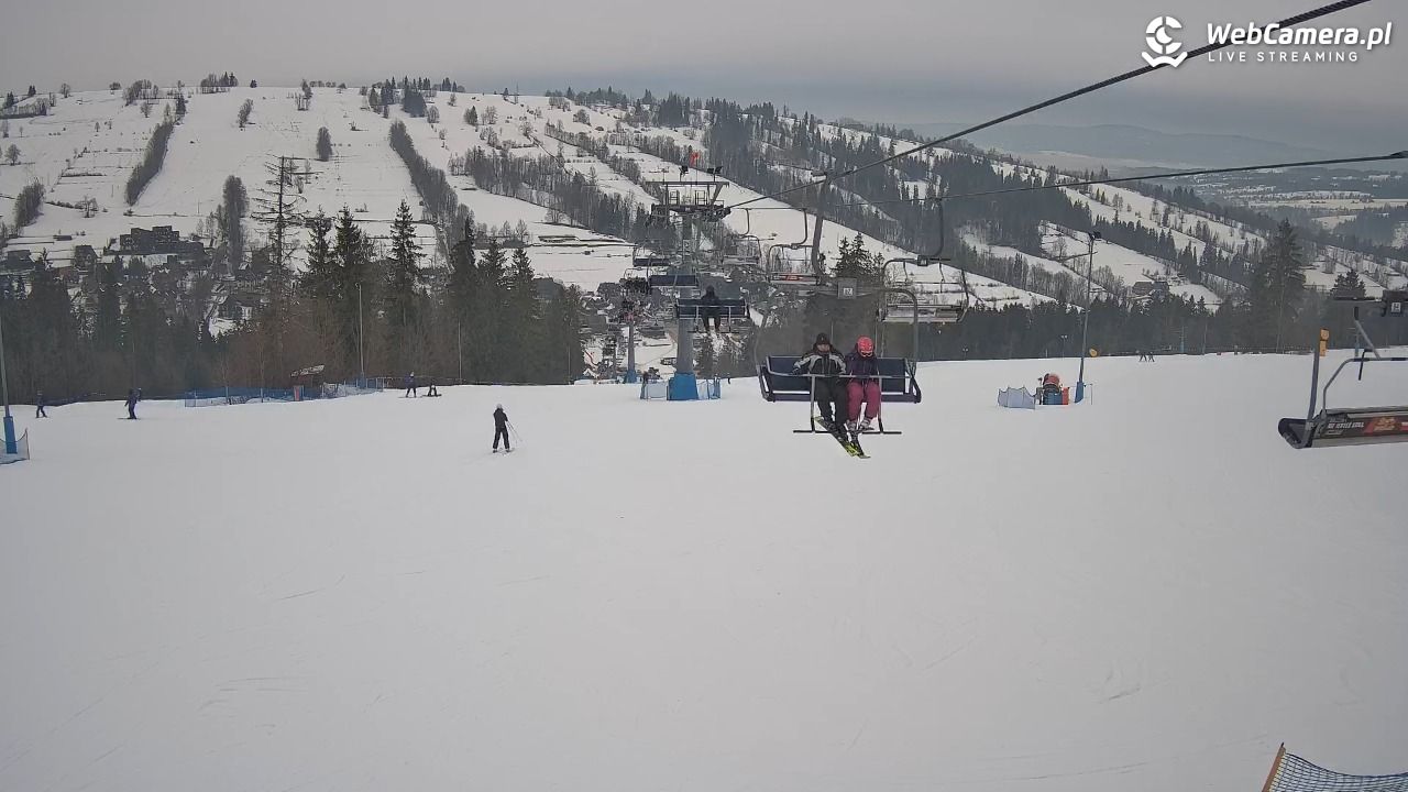 Ski Suche - widok z górnej stacji - 22 styczeń 2026, 15:18