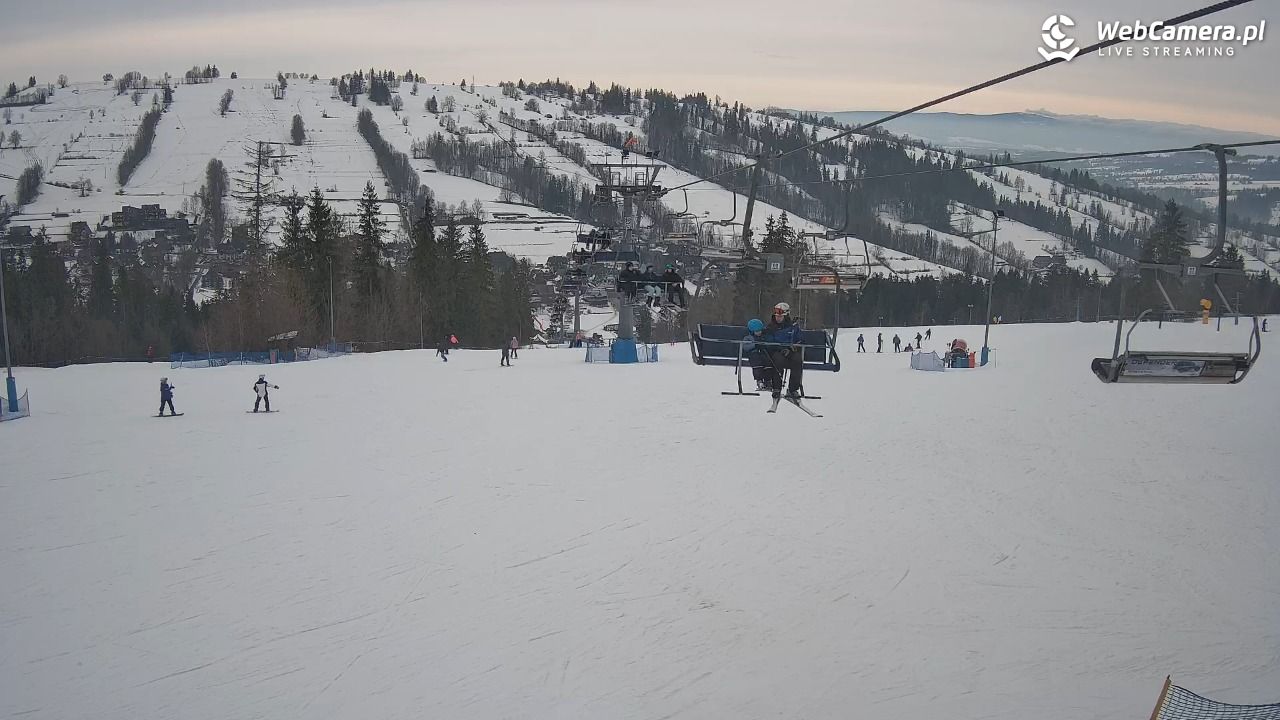Ski Suche - widok z górnej stacji - 25 styczeń 2026, 14:22