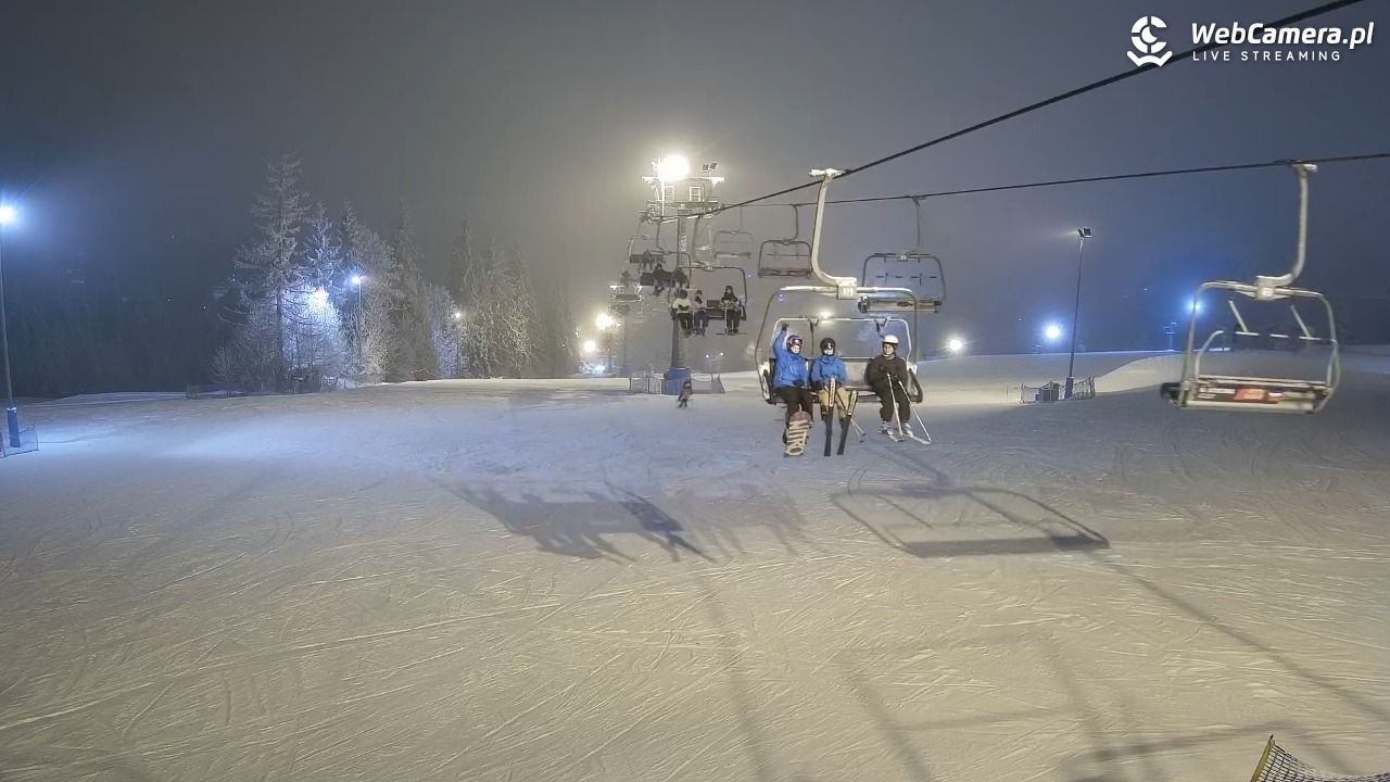 Ski Suche - widok z górnej stacji - 30 styczeń 2026, 18:40