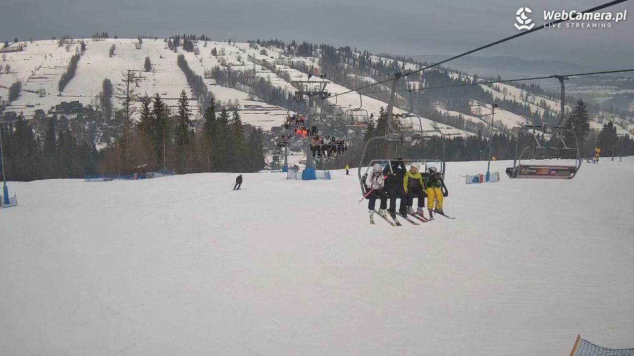 Ski Suche - widok z górnej stacji - 05 luty 2026, 12:12