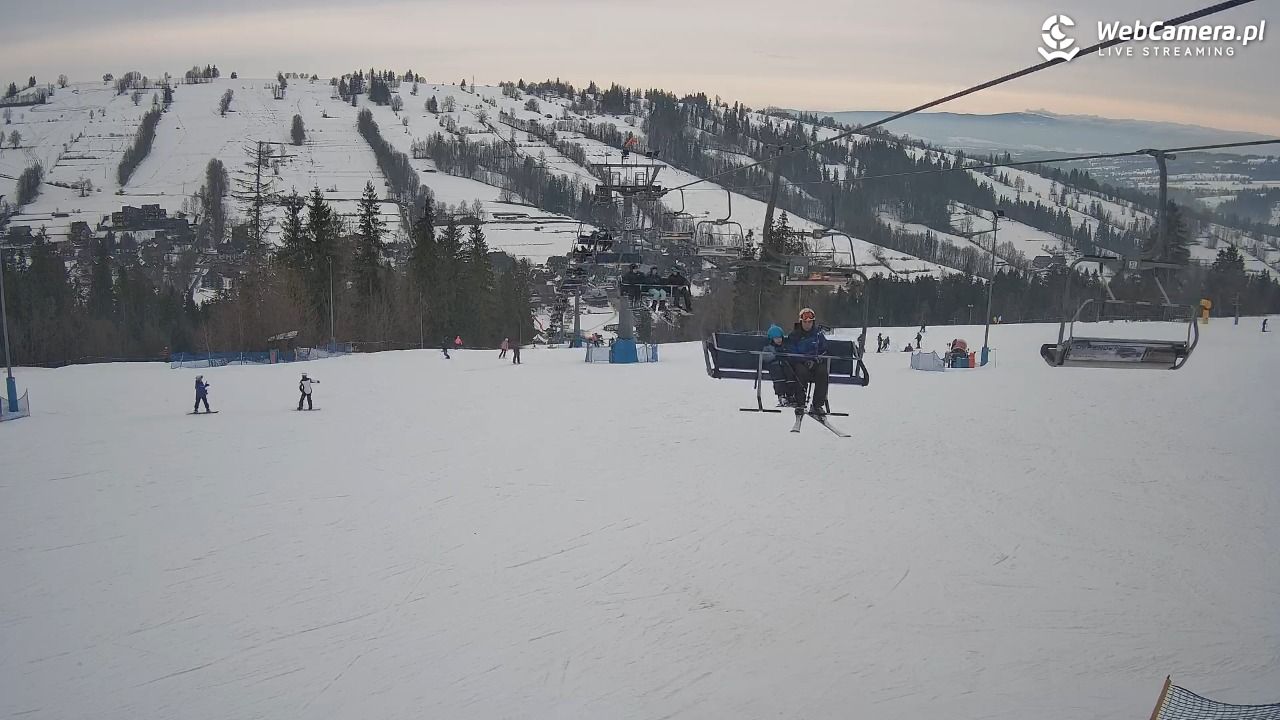 Ski Suche - widok z górnej stacji - 25 styczeń 2026, 14:22