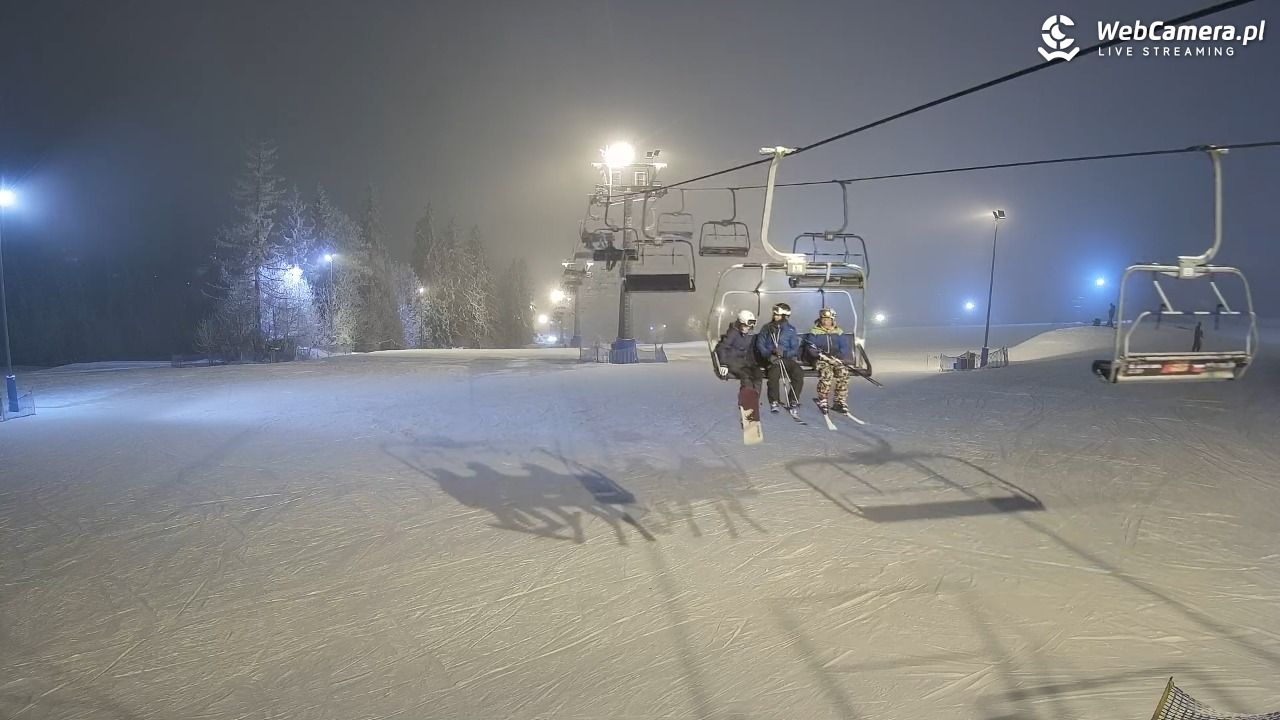 Ski Suche - widok z górnej stacji - 30 styczeń 2026, 17:38