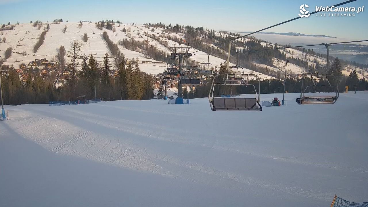 Ski Suche - widok z górnej stacji - 25 styczeń 2026, 09:04