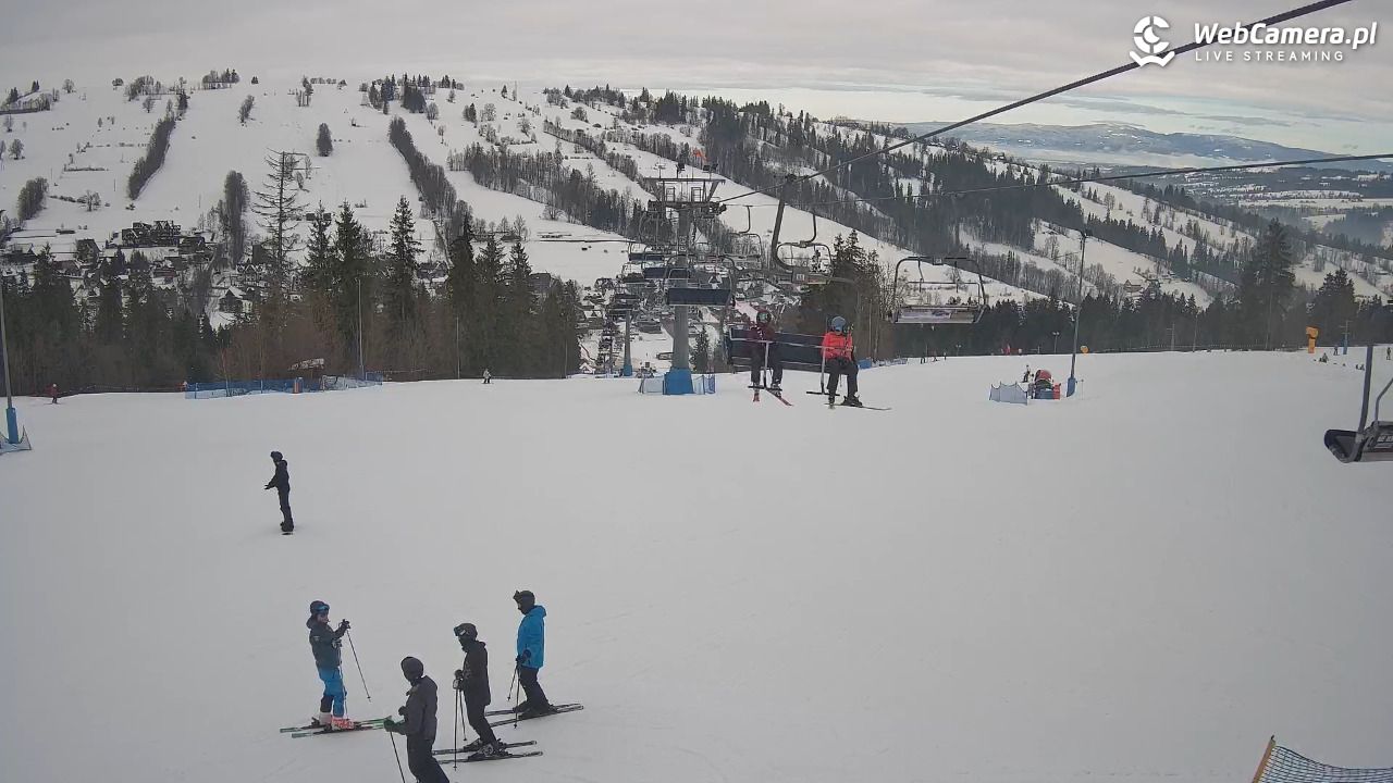 Ski Suche - widok z górnej stacji - 15 styczeń 2026, 10:58