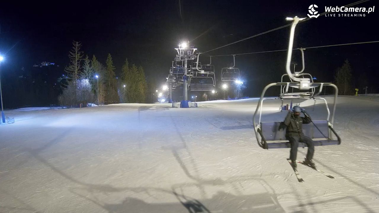 Ski Suche - widok z górnej stacji - 27 luty 2026, 19:58