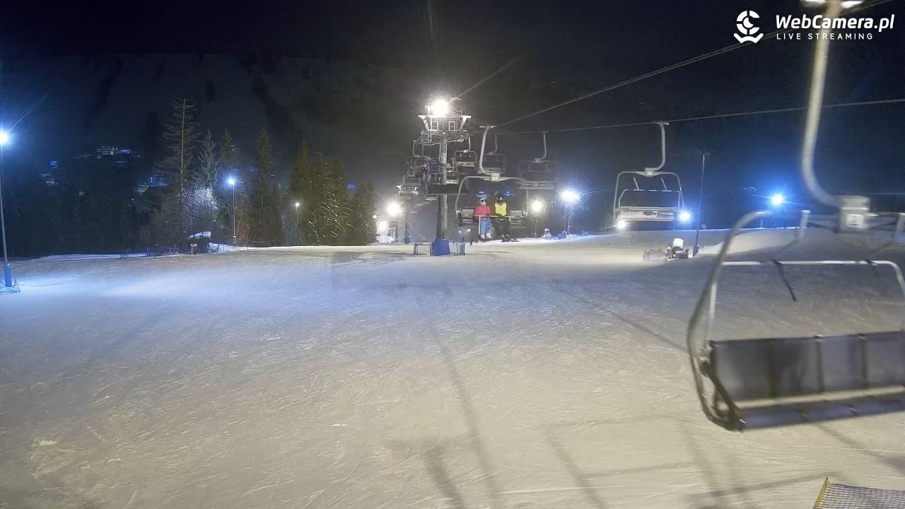 Ski Suche - widok z górnej stacji - 14 styczeń 2026, 18:08