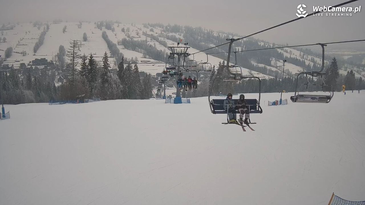 Ski Suche - widok z górnej stacji - 02 luty 2026, 14:35