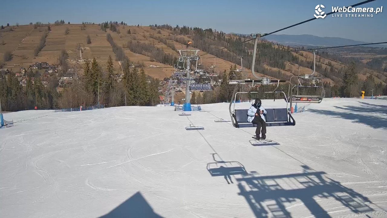 Ski Suche - widok z górnej stacji - 09 marzec 2026, 11:49