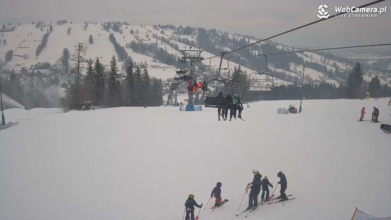 Ski Suche - widok z górnej stacji - 06 styczeń 2026, 10:58