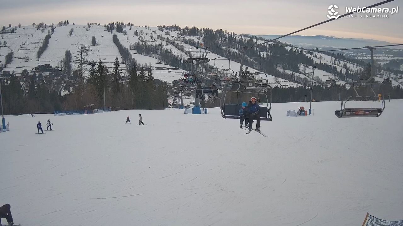 Ski Suche - widok z górnej stacji - 25 styczeń 2026, 14:36
