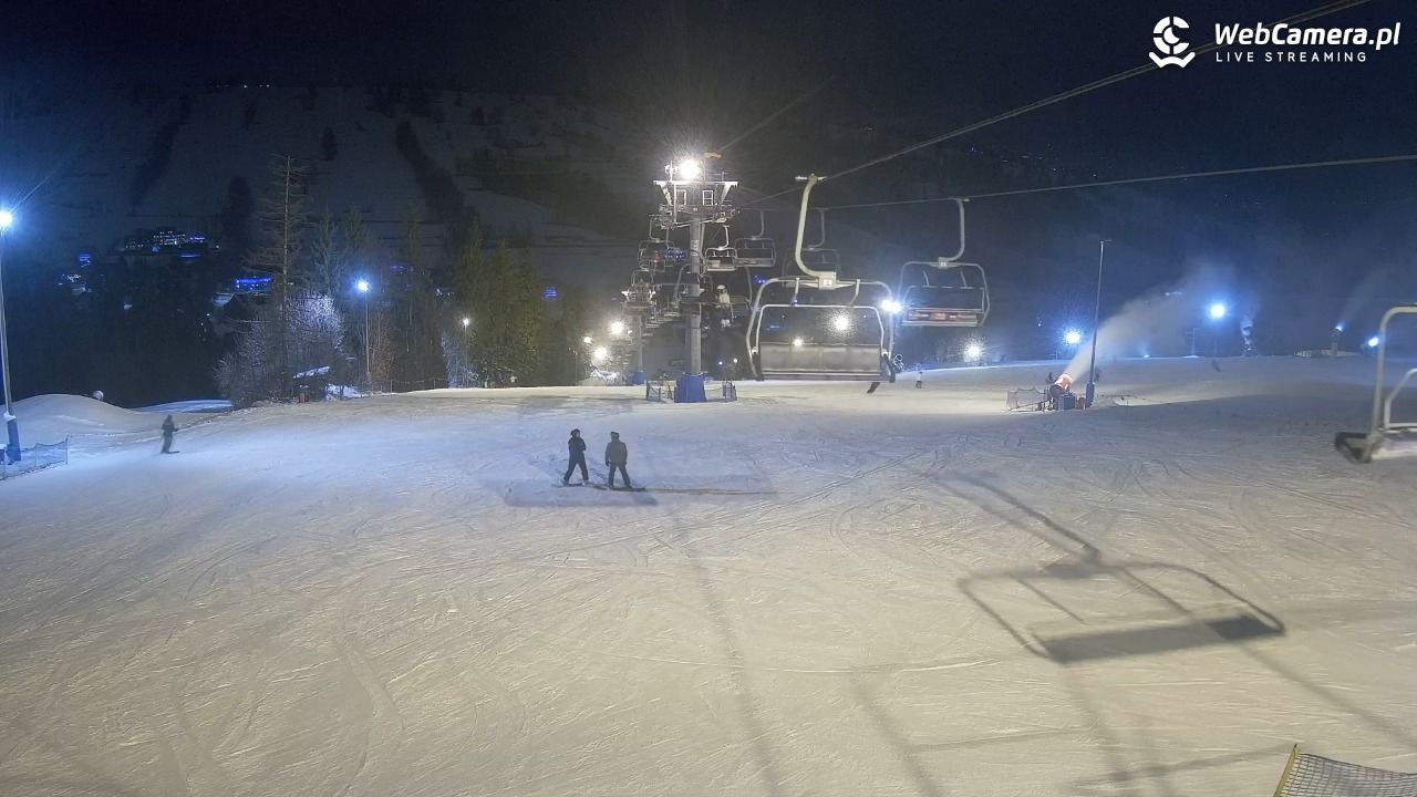 Ski Suche - widok z górnej stacji - 29 grudzień 2025, 17:44