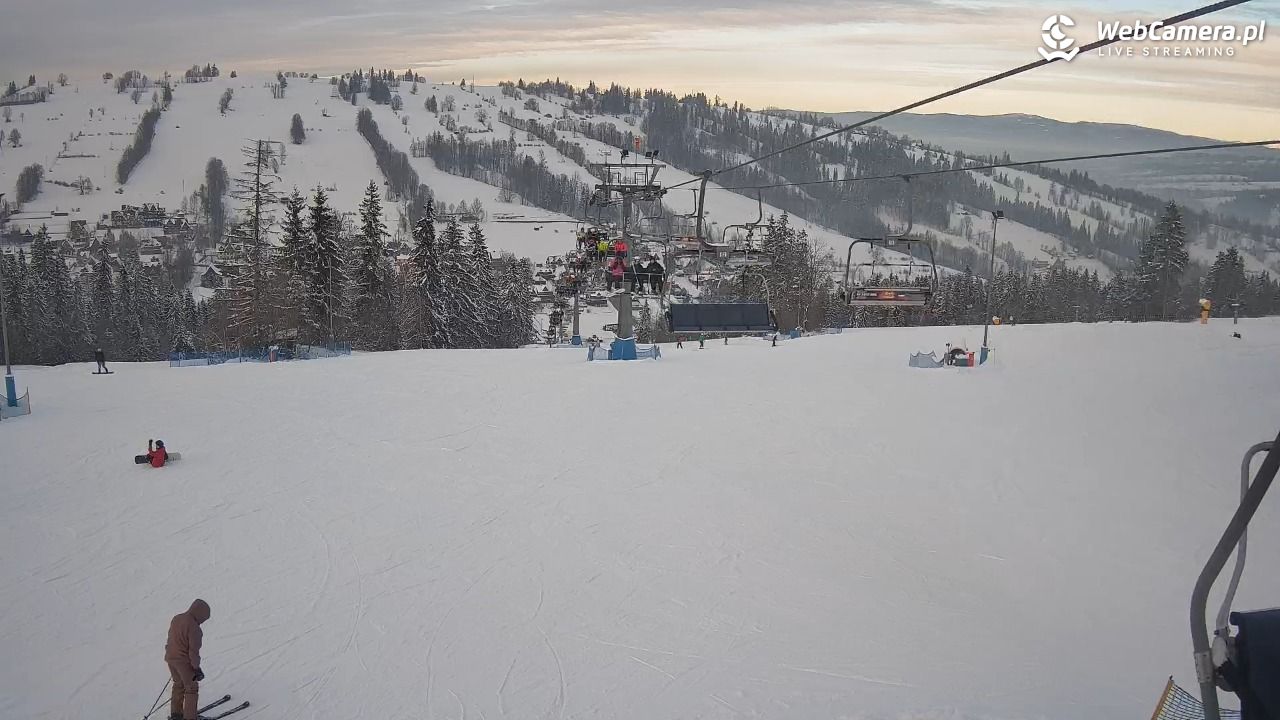 Ski Suche - widok z górnej stacji - 09 styczeń 2026, 14:19