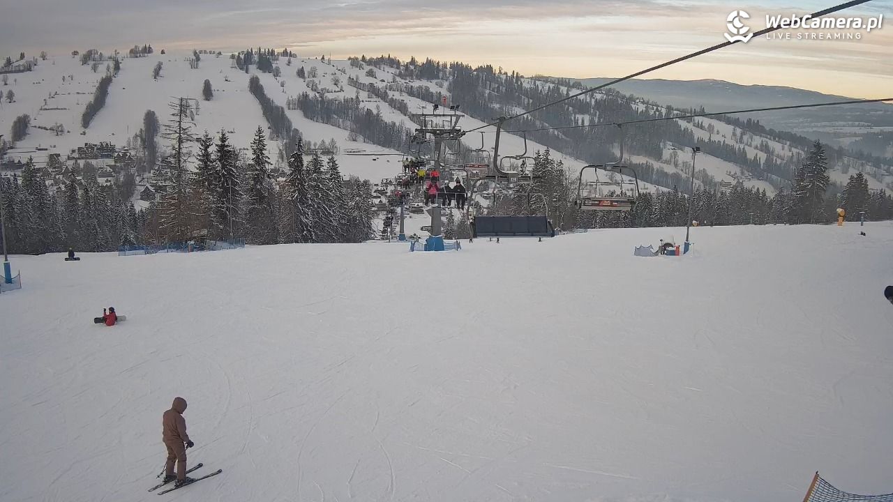Ski Suche - widok z górnej stacji - 09 styczeń 2026, 14:19
