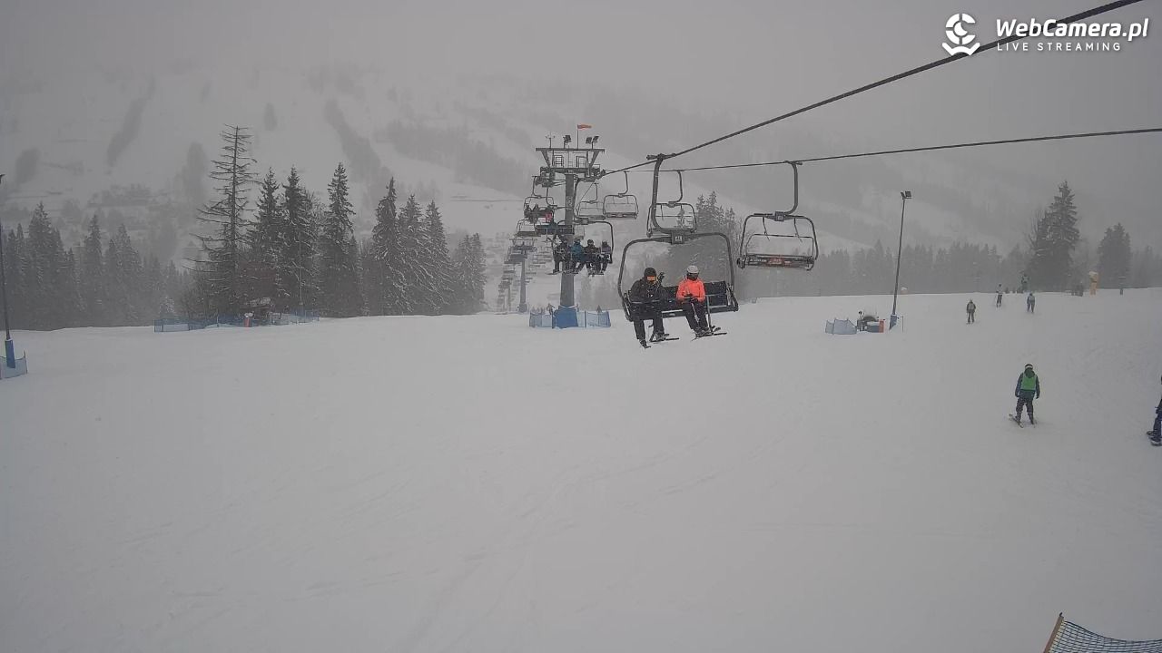 Ski Suche - widok z górnej stacji - 11 styczeń 2026, 09:56