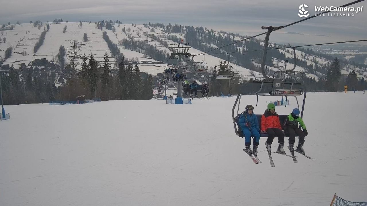 Ski Suche - widok z górnej stacji - 04 luty 2026, 14:18