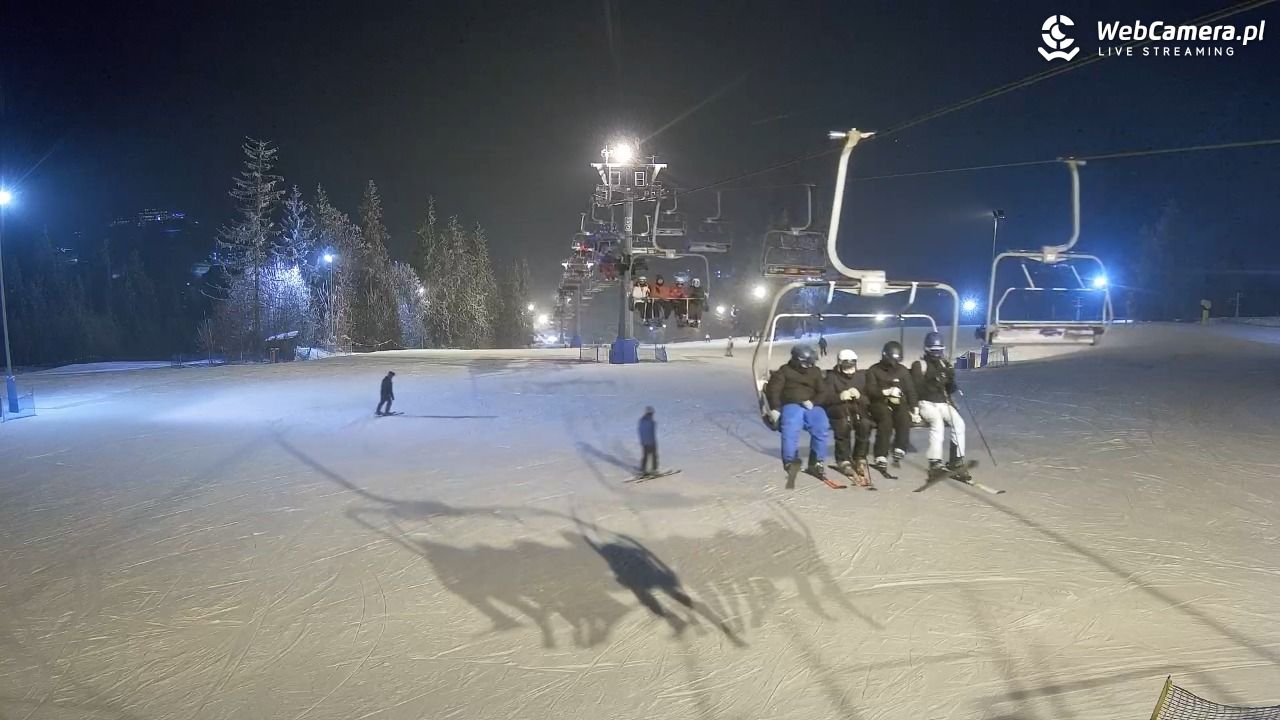 Ski Suche - widok z górnej stacji - 02 luty 2026, 18:26