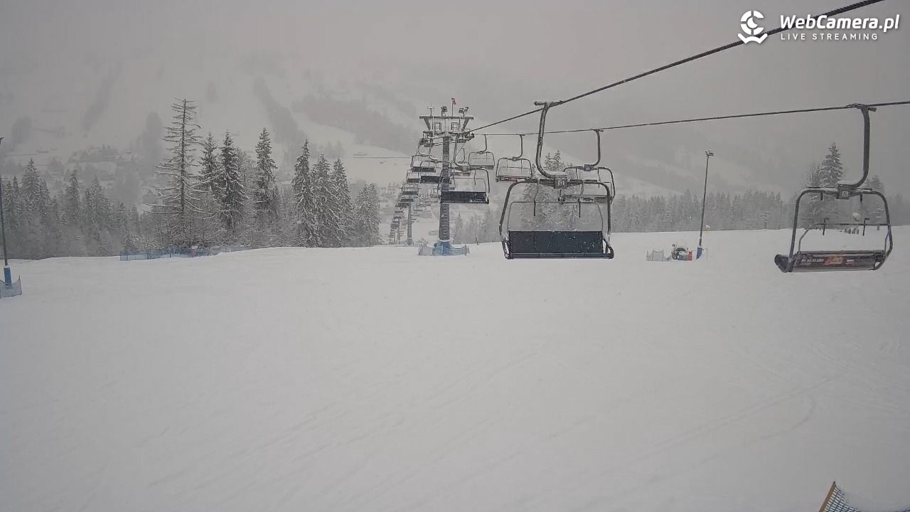 Ski Suche - widok z górnej stacji - 08 styczeń 2026, 09:23