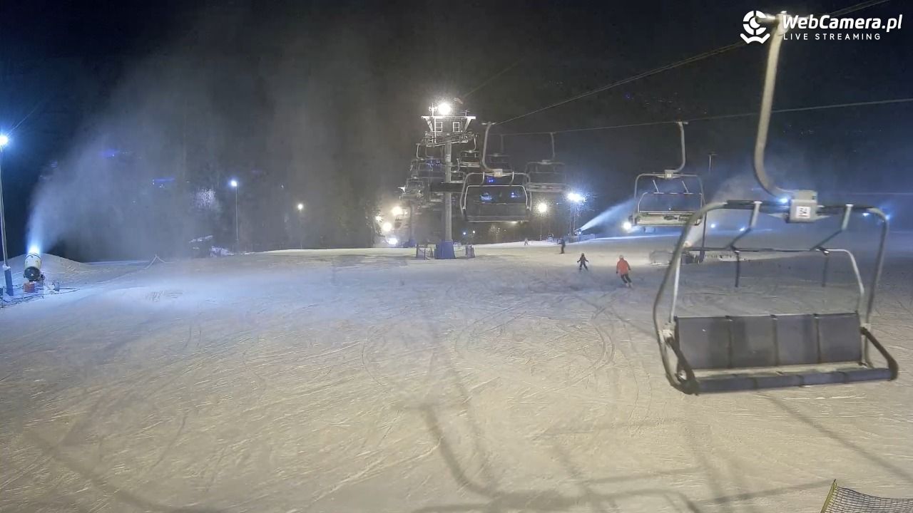 Ski Suche - widok z górnej stacji - 28 grudzień 2025, 17:22