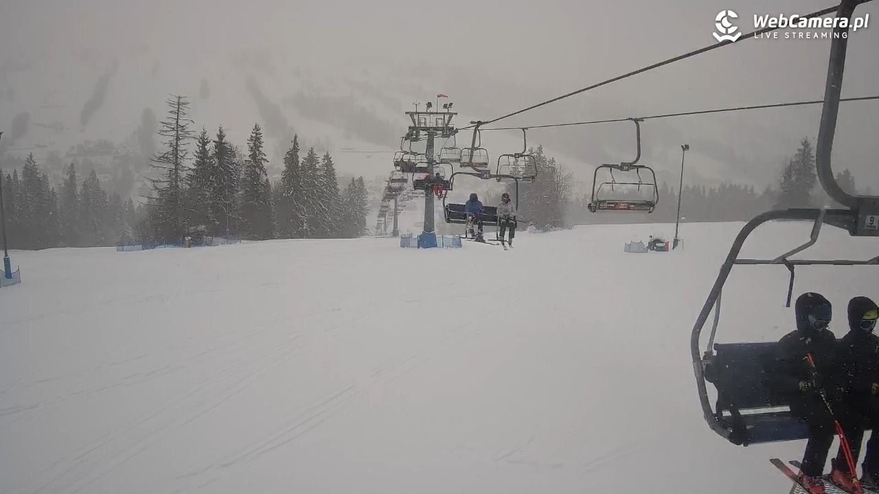Ski Suche - widok z górnej stacji - 11 styczeń 2026, 09:18