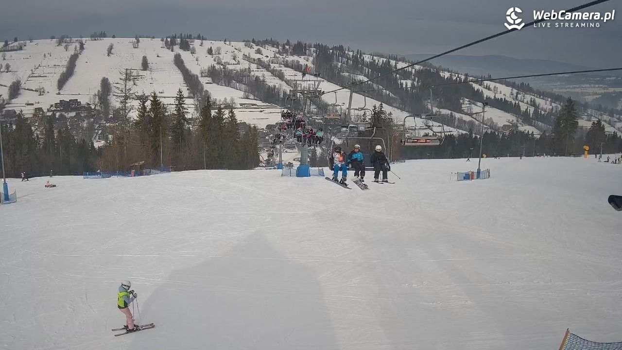 Ski Suche - widok z górnej stacji - 05 luty 2026, 11:55