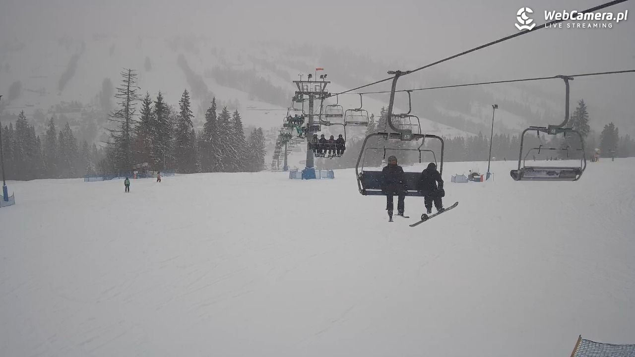 Ski Suche - widok z górnej stacji - 11 styczeń 2026, 09:53