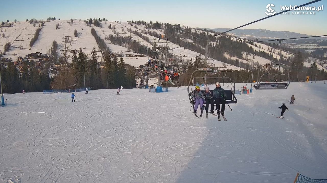 Ski Suche - widok z górnej stacji - 21 styczeń 2026, 13:19