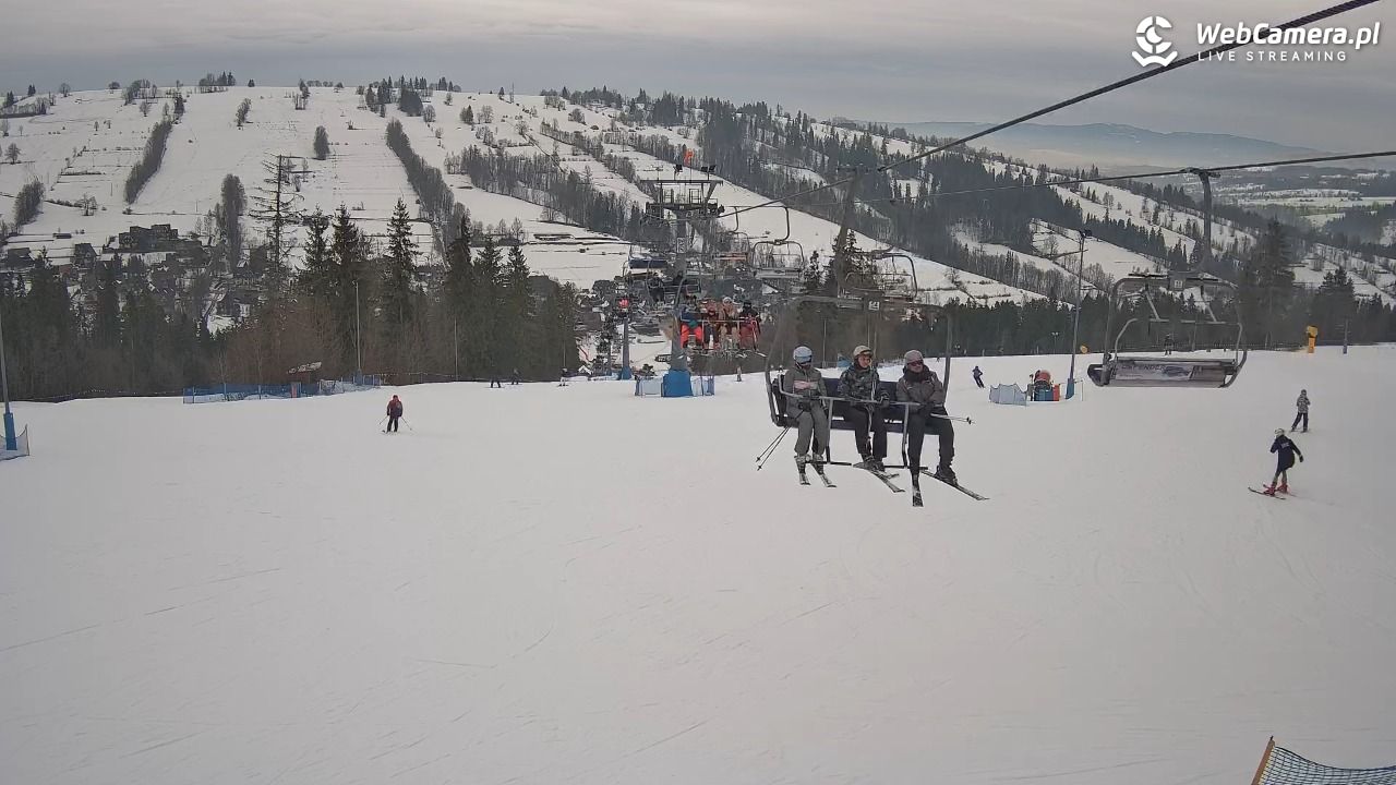 Ski Suche - widok z górnej stacji - 22 styczeń 2026, 12:32