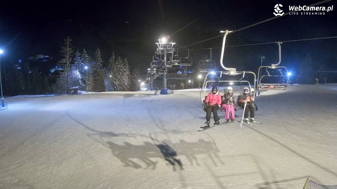 Ski Suche - widok z górnej stacji - 10 styczeń 2026, 17:40