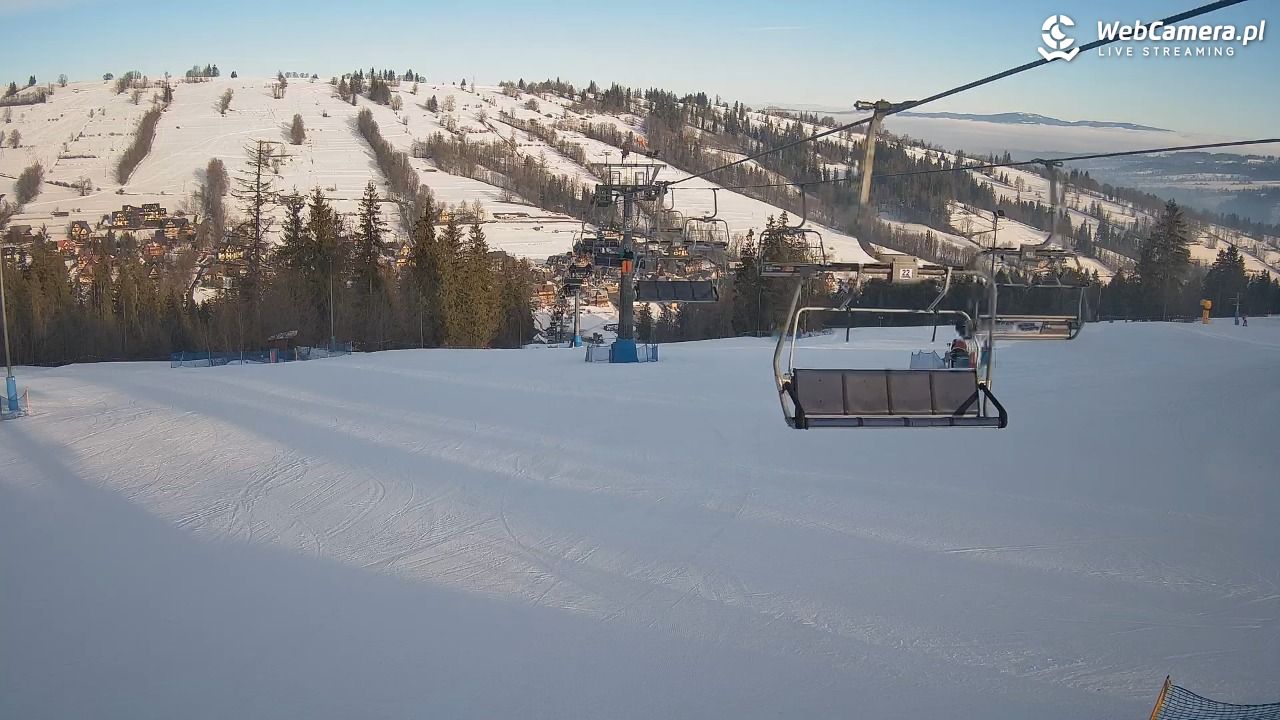 Ski Suche - widok z górnej stacji - 25 styczeń 2026, 09:04