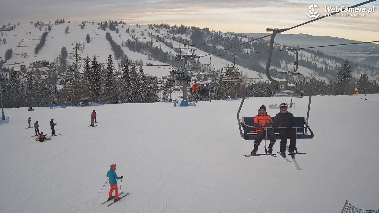 Ski Suche - widok z górnej stacji - 09 styczeń 2026, 14:19
