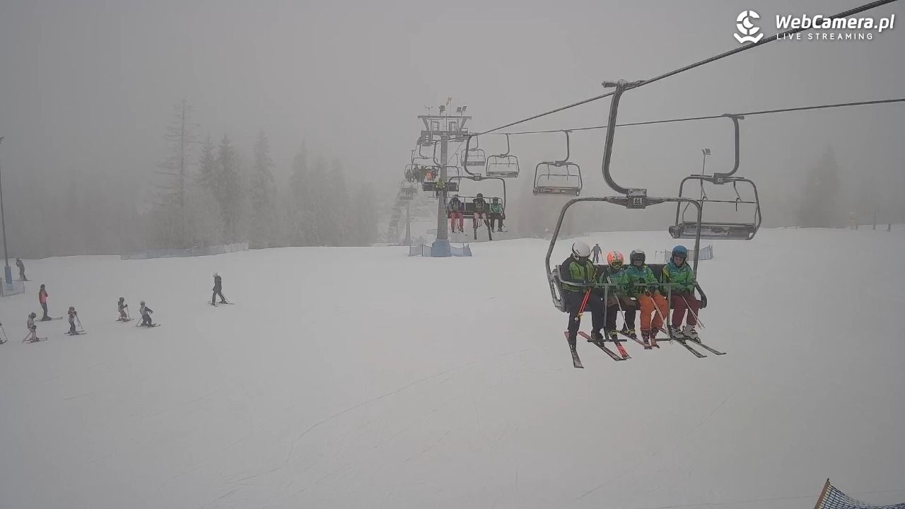 Ski Suche - widok z górnej stacji - 30 styczeń 2026, 09:19