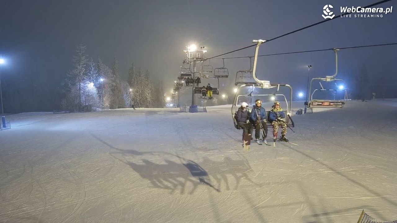 Ski Suche - widok z górnej stacji - 30 styczeń 2026, 17:12