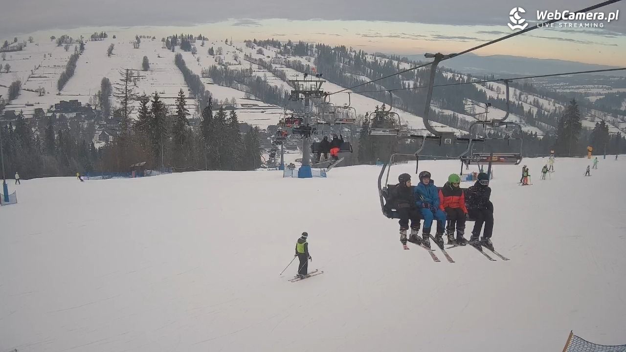 Ski Suche - widok z górnej stacji - 03 luty 2026, 15:22