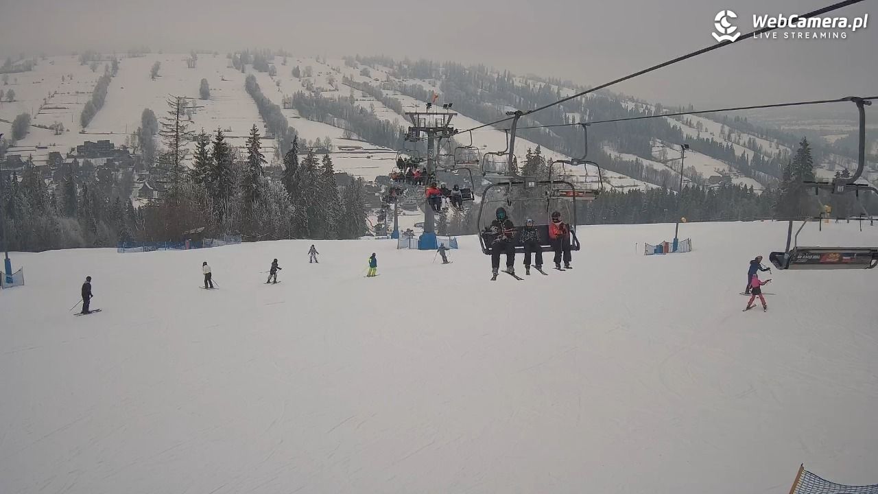 Ski Suche - widok z górnej stacji - 02 luty 2026, 14:28