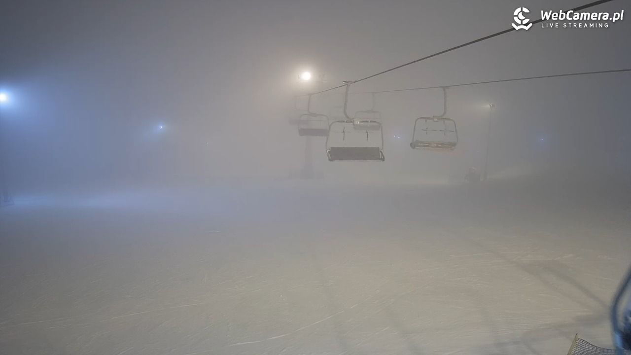 Ski Suche - widok z górnej stacji - 16 styczeń 2026, 19:29