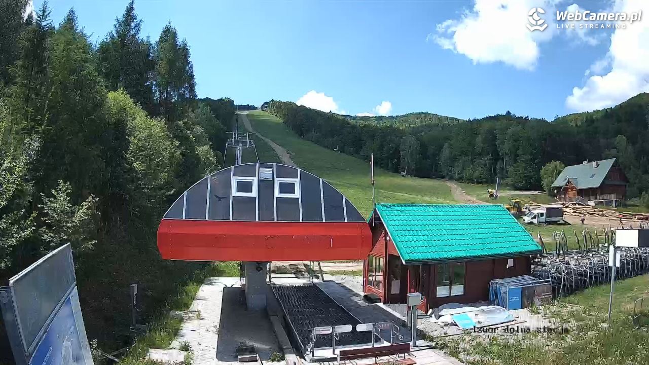 Jaworzyna Krynicka - widok na trasy nr 2 - 02 czerwiec 2026, 13:52