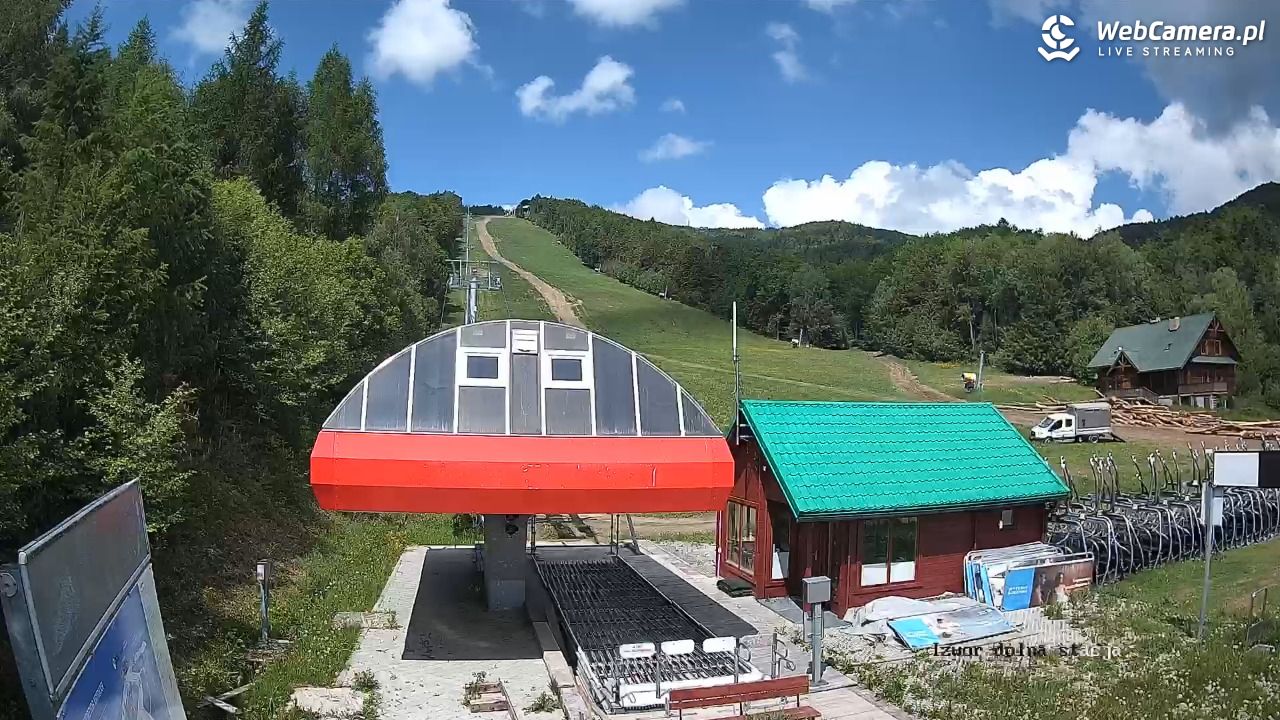 Jaworzyna Krynicka - widok na trasy nr 2 - 02 czerwiec 2026, 11:01
