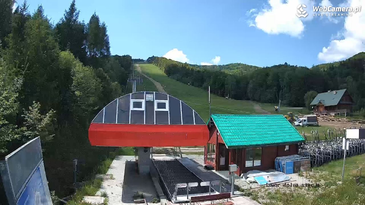 Jaworzyna Krynicka - widok na trasy nr 2 - 02 czerwiec 2026, 13:52