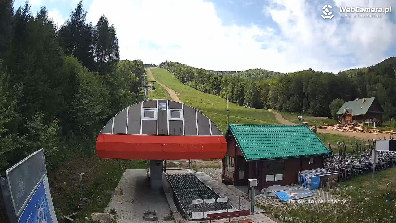 Jaworzyna Krynicka - widok na trasy nr 2 - 31 maj 2026, 14:00