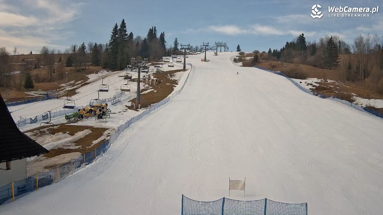 WITÓW -ski - widok na stok - 08 marzec 2026, 09:58