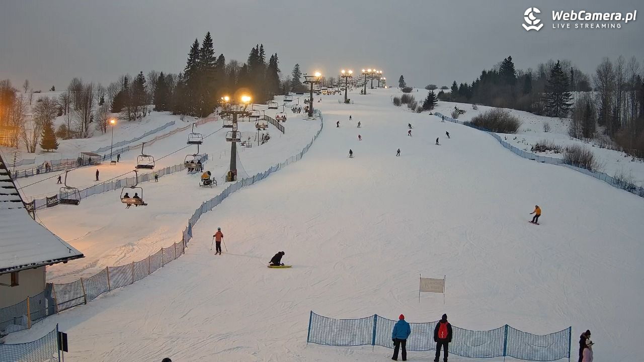 WITÓW -ski - widok na stok - 05 styczeń 2026, 16:05