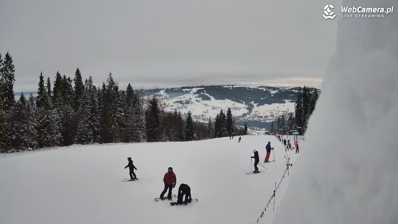 Kaniówka - widok z górnej stacji NOWOŚĆ - 14 styczeń 2026, 10:20