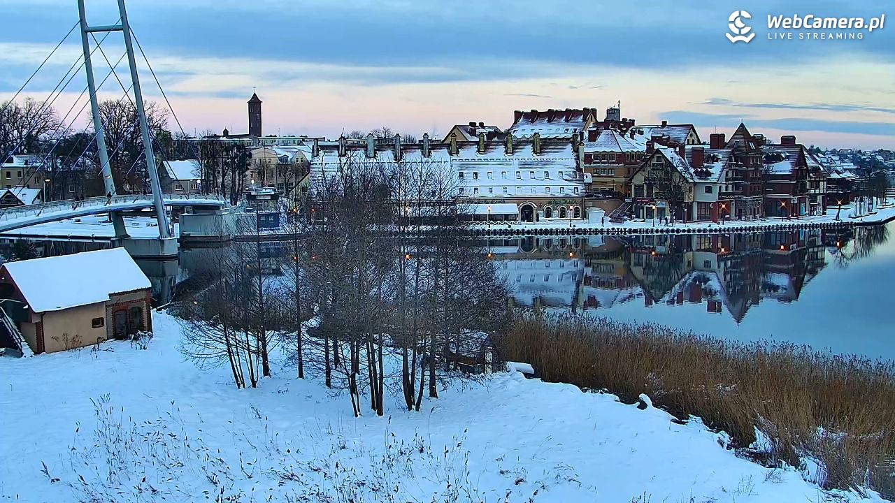 MIKOŁAJKI - widok na port - 31 grudzień 2025, 15:17