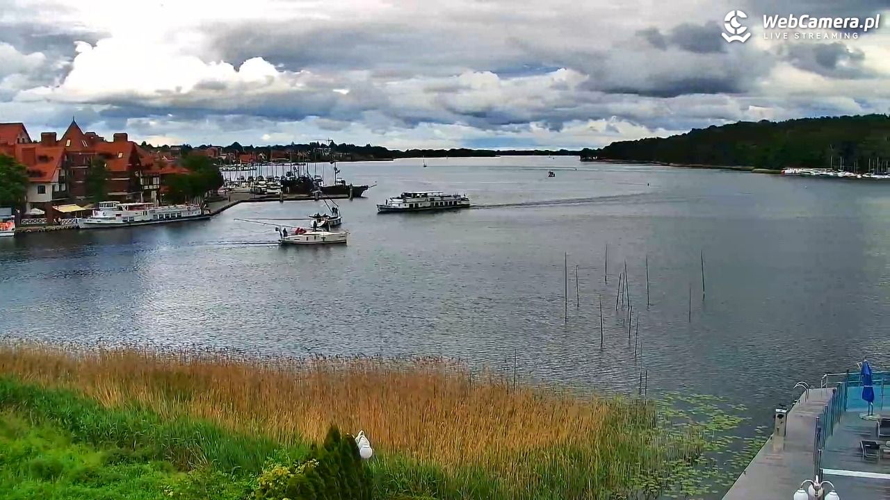 MIKOŁAJKI - widok na port - 14 czerwiec 2026, 16:38