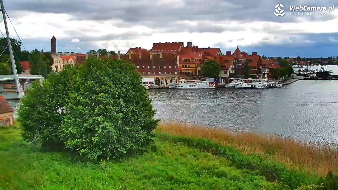 MIKOŁAJKI - widok na port - 14 czerwiec 2026, 08:54